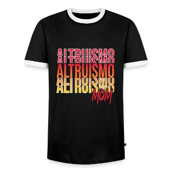 Psychologist - Men's Ringer Shirt - black/white - Front - AI Model Female 172 light (172cm) & AI Model Male 178 light (178cm)
