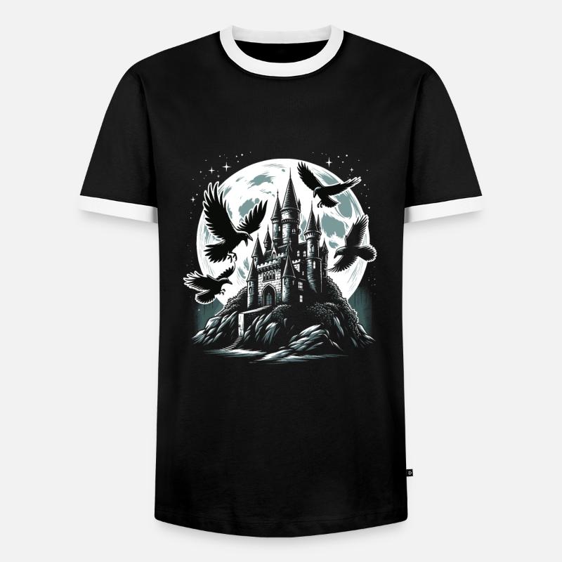 Gothic - Männer Kontrast-T-Shirt - Schwarz/Weiß