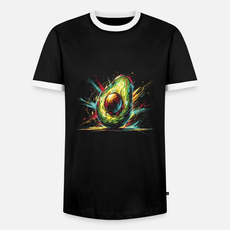 Früchtchen - Männer Kontrast-T-Shirt - Schwarz/Weiß
