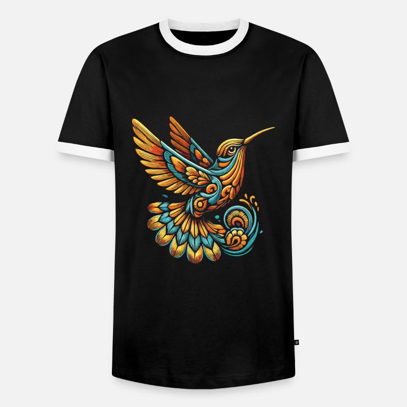 Exotic - Men's Ringer Shirt - black/white