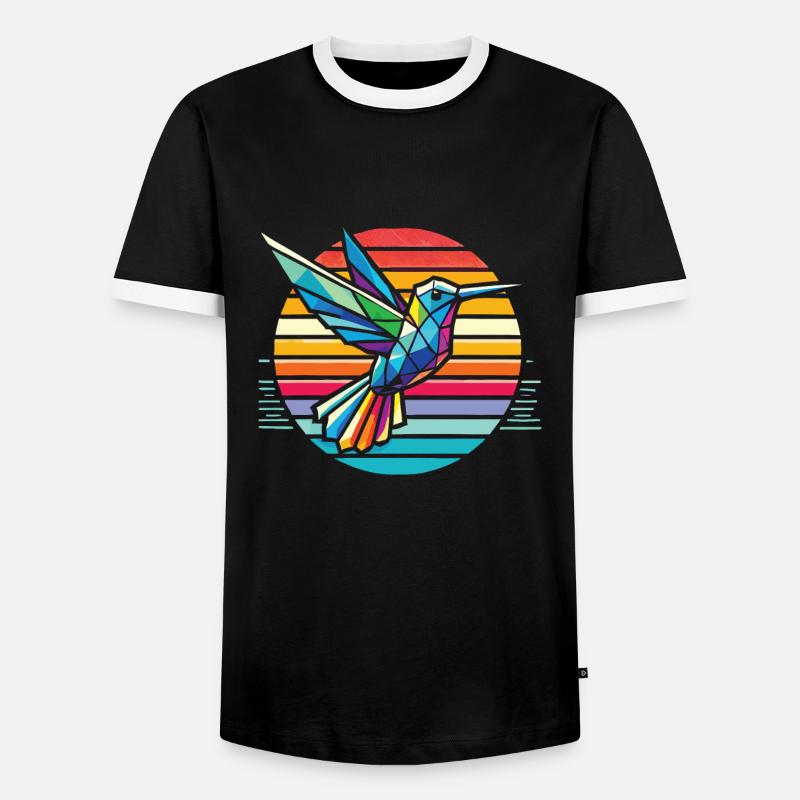 Exotic - Men's Ringer Shirt - black/white