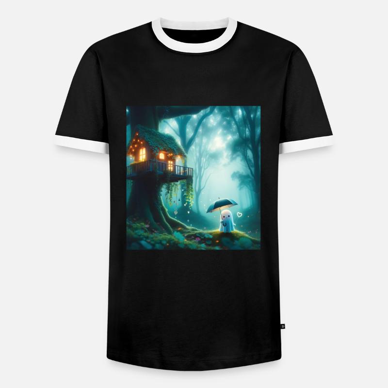 Fairy tale - Men's Ringer Shirt - black/white