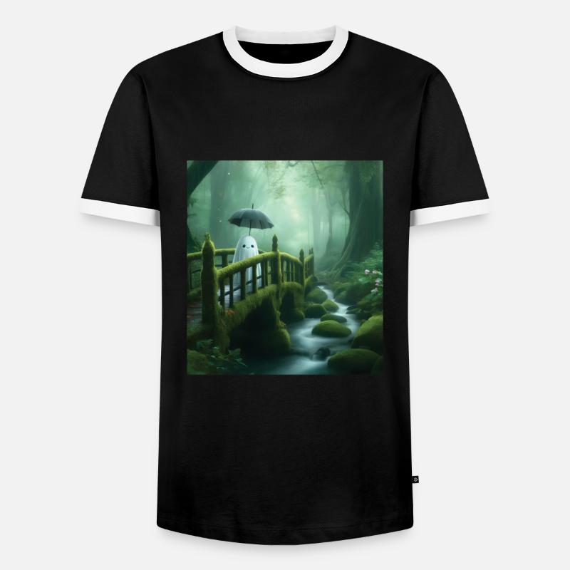 Fairy tale - Men's Ringer Shirt - black/white