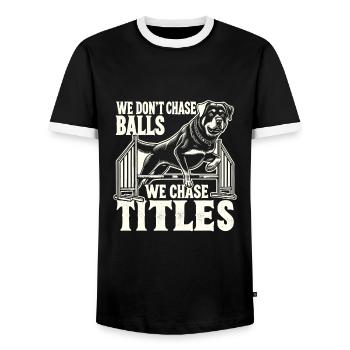 Agility - Männer Kontrast-T-Shirt - Schwarz/Weiß - Vorne - AI Model Female 172 light (172cm) & AI Model Male 178 light (178cm)