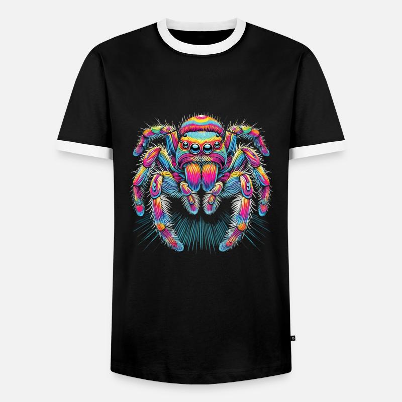 Spider - Men's Ringer Shirt - black/white