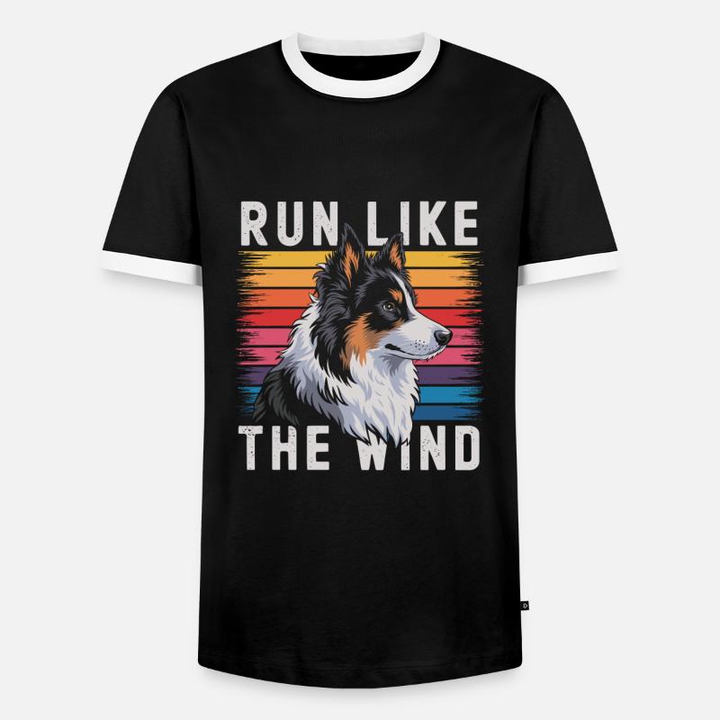 Agility - Men's Ringer Shirt - black/white