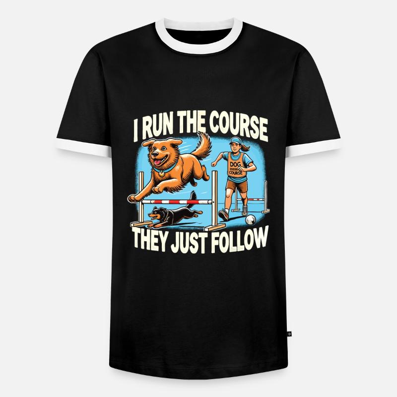 Agility - Männer Kontrast-T-Shirt - Schwarz/Weiß