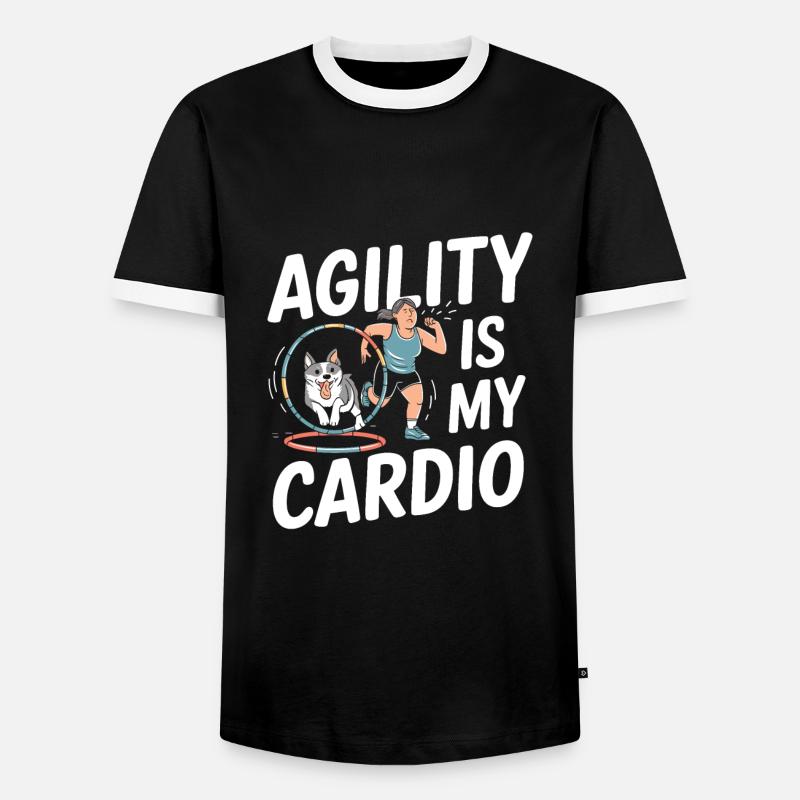 Agility - Men's Ringer Shirt - black/white