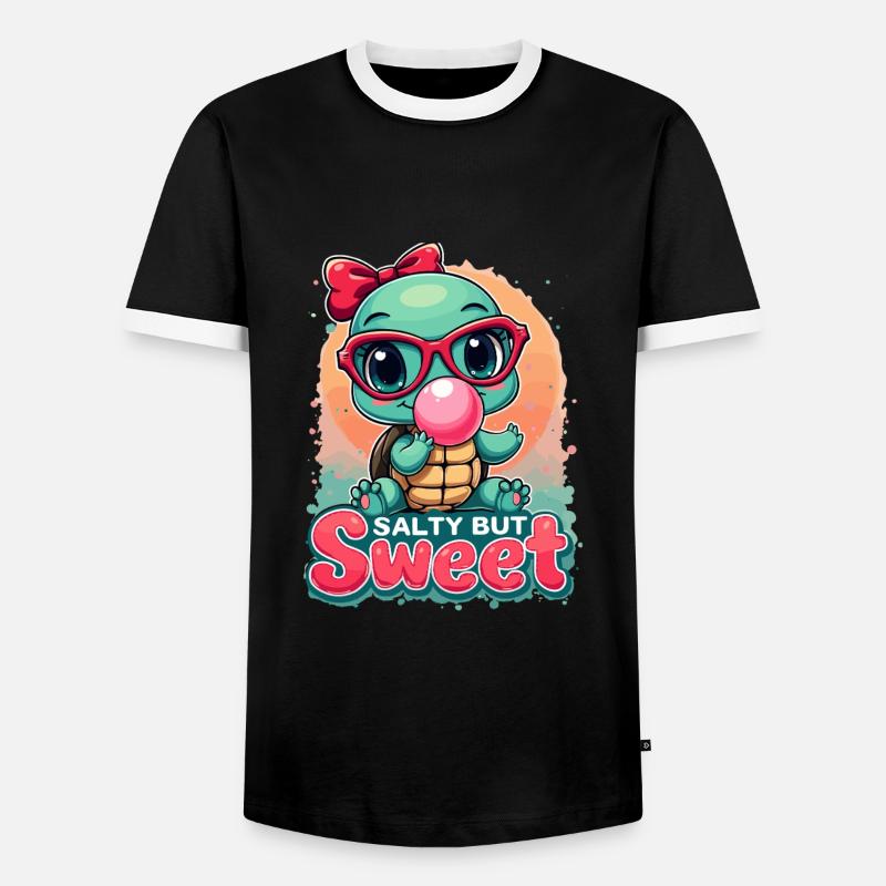 Kreuzfahrt - Männer Kontrast-T-Shirt - Schwarz/Weiß
