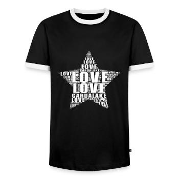 Gardasee Urlaub T-shirt Limone Geschenkidee Sommer - Männer Kontrast-T-Shirt - Schwarz/Weiß - Vorne - AI Model Female 172 light (172cm) & AI Model Male 178 light (178cm)