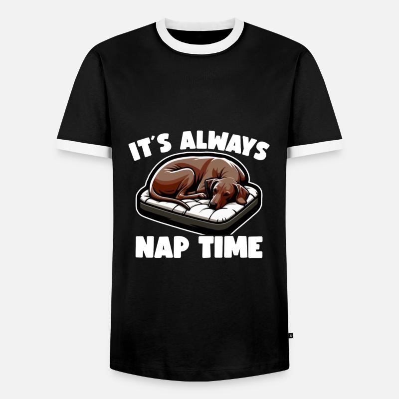 Rhodesian Ridgeback Dogs Rhodesian Ridgebacks - Men's Ringer Shirt - black/white