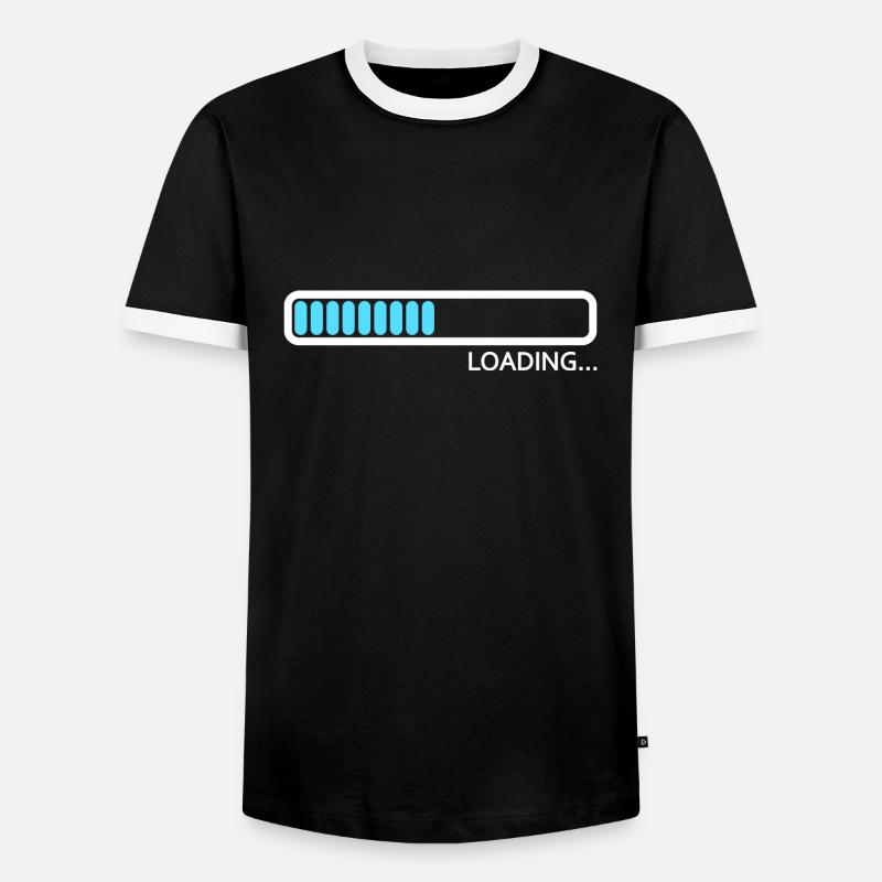 Loading bar Loading - Men's Ringer Shirt - black/white