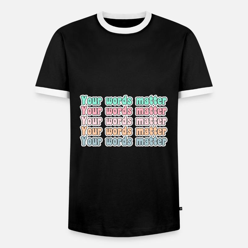 SLP Sprachpathologe Speechie - Männer Kontrast-T-Shirt - Schwarz/Weiß