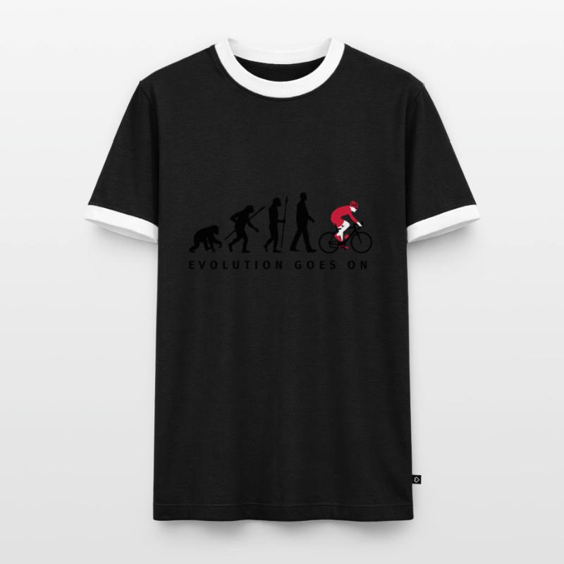 evolution_radfahrer_052012_d_3c Männer Kontrast-T-Shirt