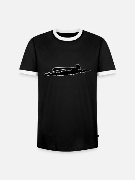 Superheld zweifarbig - Männer Kontrast-T-Shirt - Schwarz/Weiß
