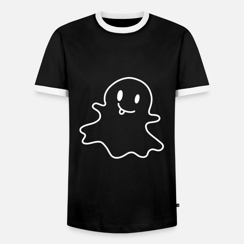 Ghost - Men's Ringer Shirt - black/white