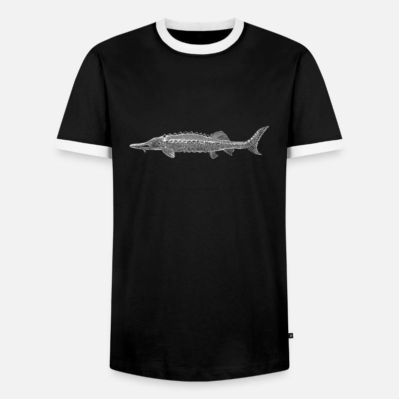 Stör - Männer Kontrast-T-Shirt - Schwarz/Weiß