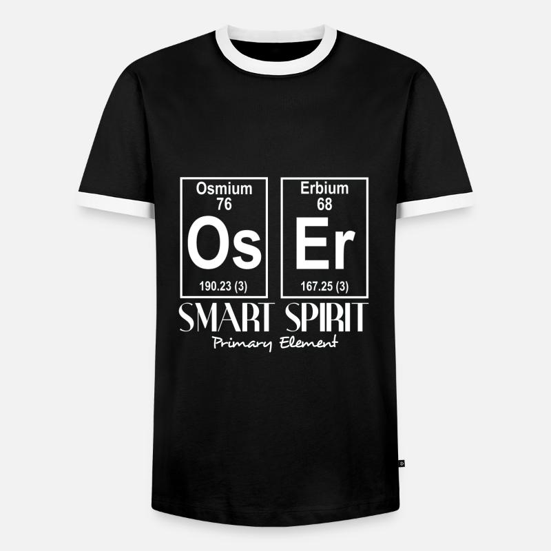 Time table dare - Men's Ringer Shirt - black/white