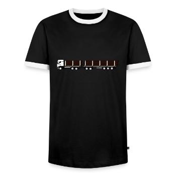 Camion camion camion - T-shirt contrasté Homme - noir/blanc - Devant - AI Model Female 172 light (172cm) & AI Model Male 178 light (178cm)