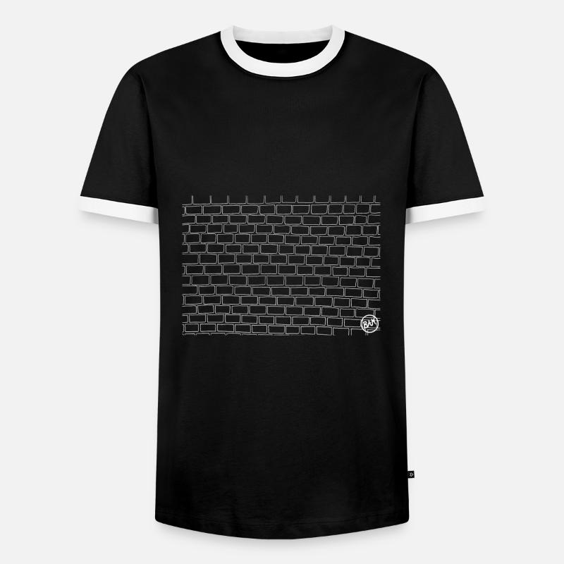*BAM* be_solid - Men's Ringer Shirt - black/white