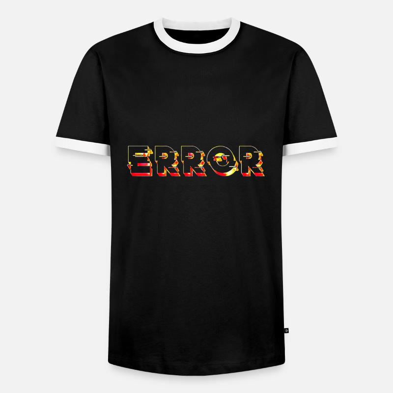 Error - Men's Ringer Shirt - black/white