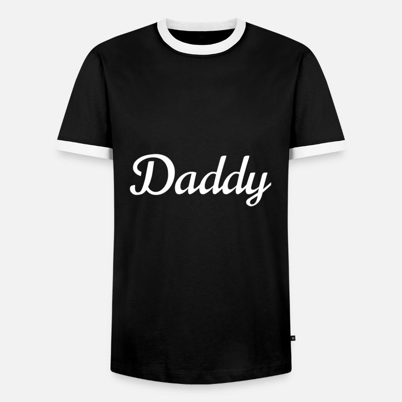 Daddy - Men's Ringer Shirt - black/white