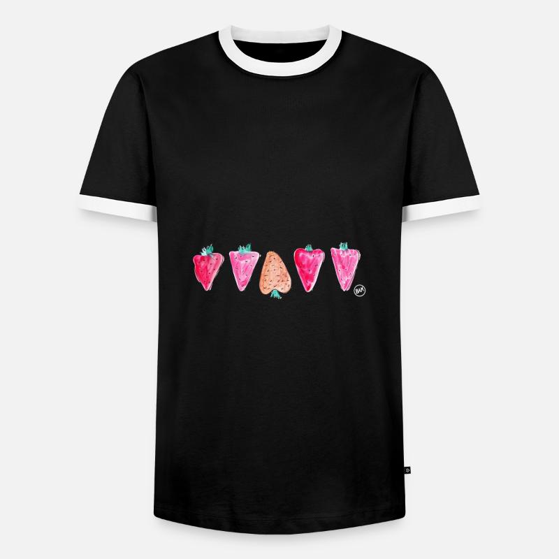 *BAM* be_different - Männer Kontrast-T-Shirt - Schwarz/Weiß