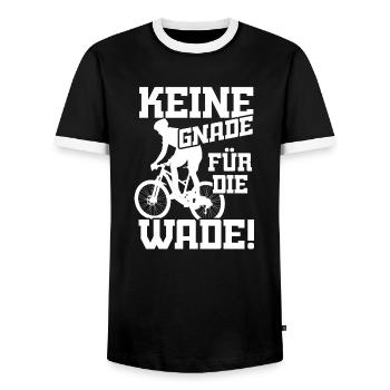 Keine Gnade für die Wade - Männer Kontrast-T-Shirt - Schwarz/Weiß - Vorne - AI Model Female 172 light (172cm) & AI Model Male 178 light (178cm)