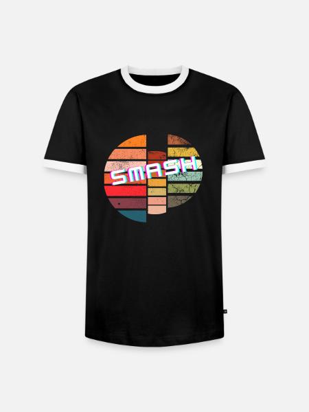 Smash or pass Partyshirt - Männer Kontrast-T-Shirt - Schwarz/Weiß