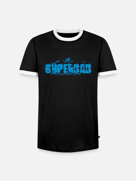 superdad number one 2011 - Männer Kontrast-T-Shirt - Schwarz/Weiß