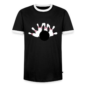 skittles - T-shirt contrasté Homme - noir/blanc - Devant - AI Model Female 172 light (172cm) & AI Model Male 178 light (178cm)