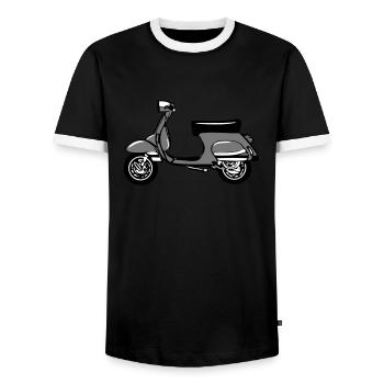 Liberté de - T-shirt contrasté Homme - noir/blanc - Devant - AI Model Female 172 light (172cm) & AI Model Male 178 light (178cm)
