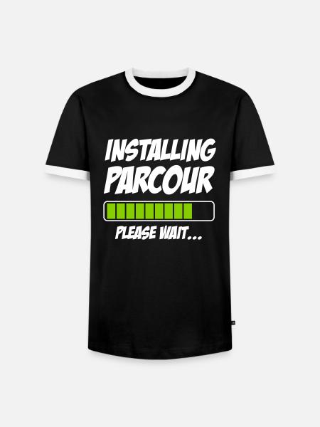 Installing - Männer Kontrast-T-Shirt - Schwarz/Weiß