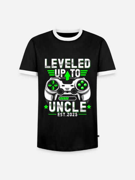 Ascended to Uncle 2025 - Men's Ringer Shirt - black/white