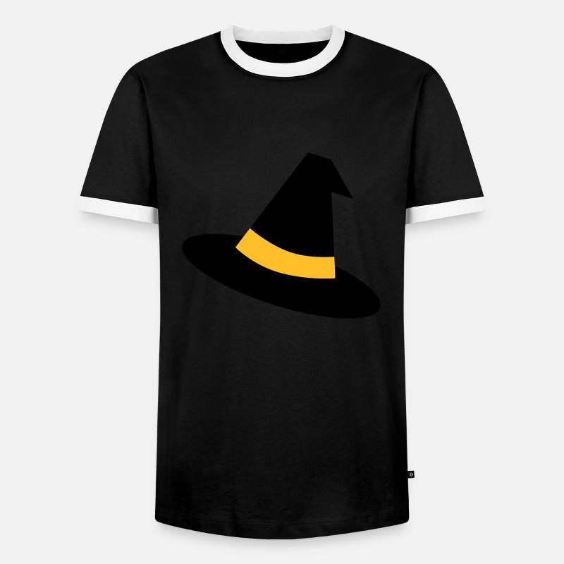 Witch's Hat - Men's Ringer Shirt - black/white