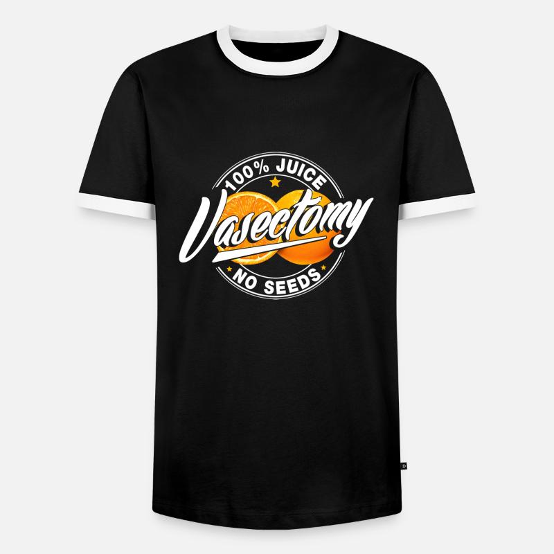 Vasectomy - Männer Kontrast-T-Shirt - Schwarz/Weiß