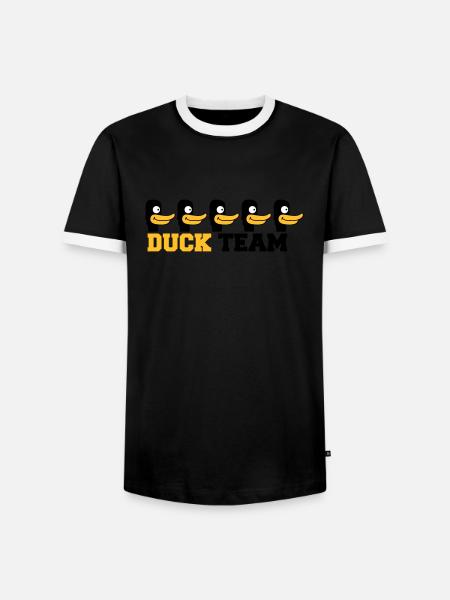 Duck Team - T-shirt contrasté Homme - noir/blanc