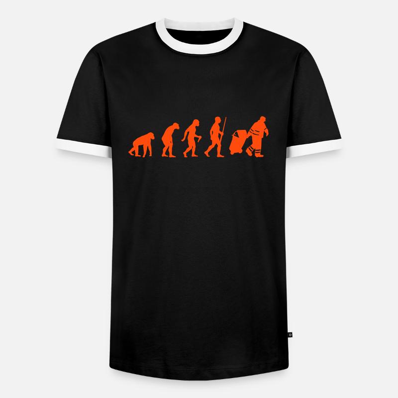 Garbage Man evolution - T-shirt contrasté Homme - noir/blanc