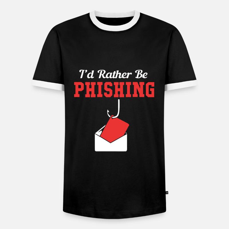 Cybersecurity Cyber Programmer Hacker - Men's Ringer Shirt - black/white