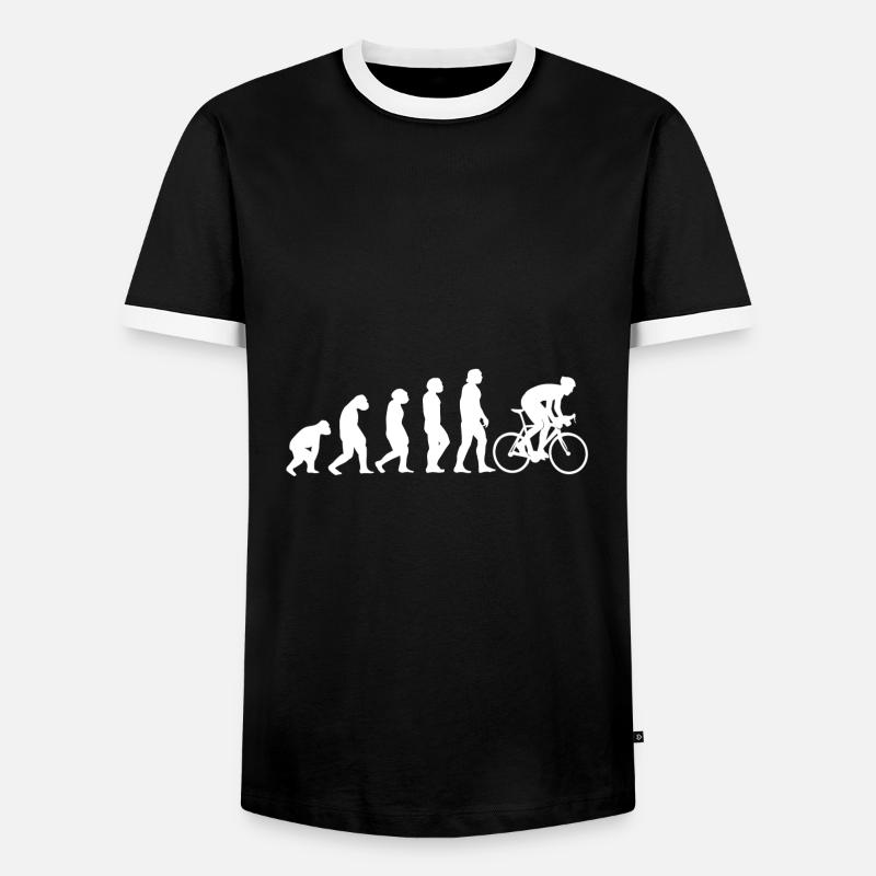 Cyclisme Cyclisme Évolution cyclisme - T-shirt contrasté Homme - noir/blanc