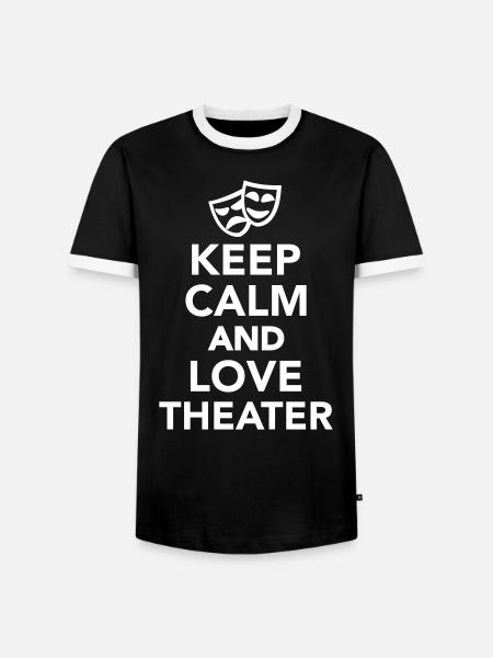 Theater - Männer Kontrast-T-Shirt - Schwarz/Weiß