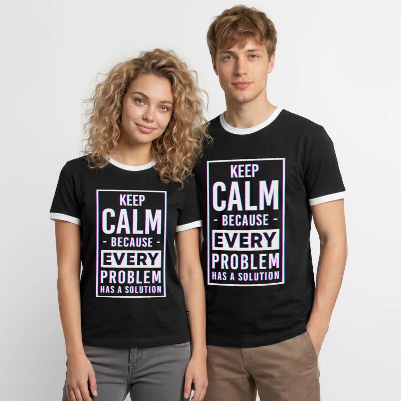 Problem Not My Problem The Problem Men's Ringer Shirt