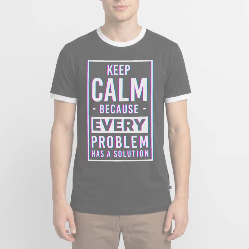 Problem Nicht mein Problem Das Problem Männer Kontrast-T-Shirt