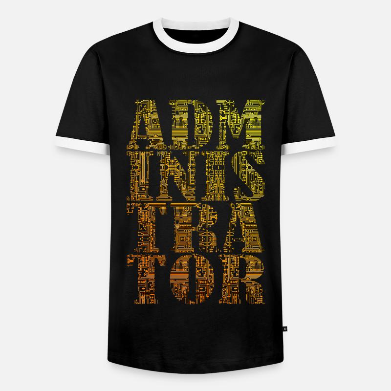 Administrator Admin IT EDP Computer Men's Ringer Shirt