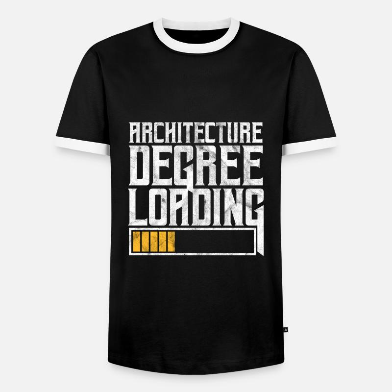 architect - Men's Ringer Shirt - black/white