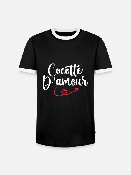 Casserole of Love - Men's Ringer Shirt - black/white