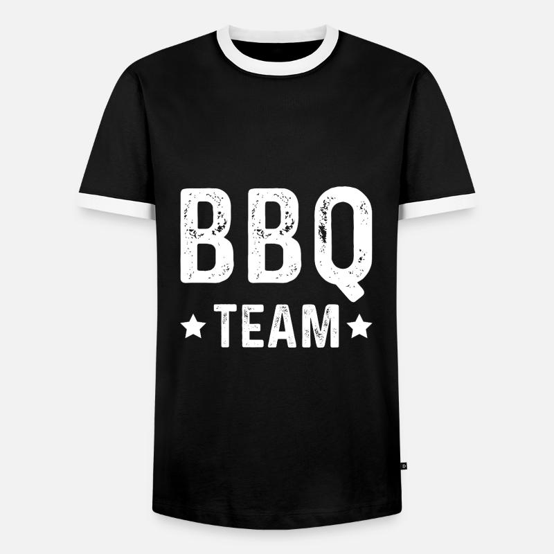 Bbq Team - Men's Ringer Shirt - black/white