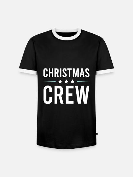 Christmas Crew - Männer Kontrast-T-Shirt - Schwarz/Weiß