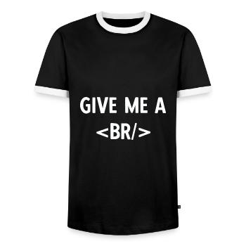 Software Ingenieur Informatiker Programmierer - Männer Kontrast-T-Shirt - Schwarz/Weiß - Vorne - AI Model Female 172 light (172cm) & AI Model Male 178 light (178cm)