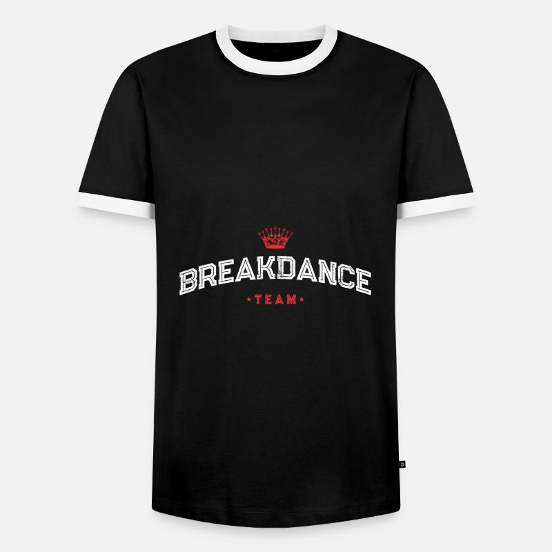 Breakdance Team - Men's Ringer Shirt - black/white